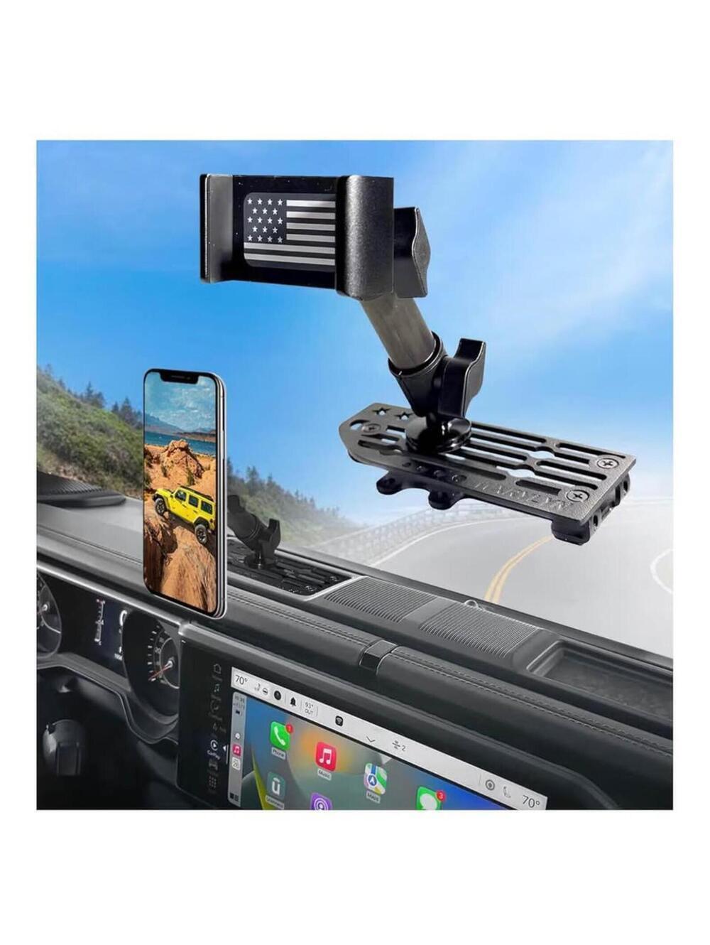 Metal Phone Mount for 2024+ Wrangler JL, 4xe, Gladiator - New in Box